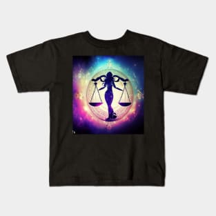 Libra Zodiac Kids T-Shirt